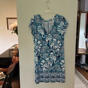 Lilly Pulitzer V-neck sheaf dress